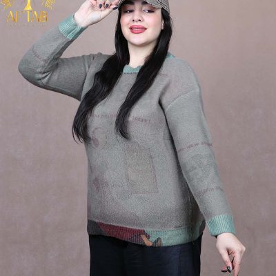 بلوز بافت پشمی سایزبزرگ