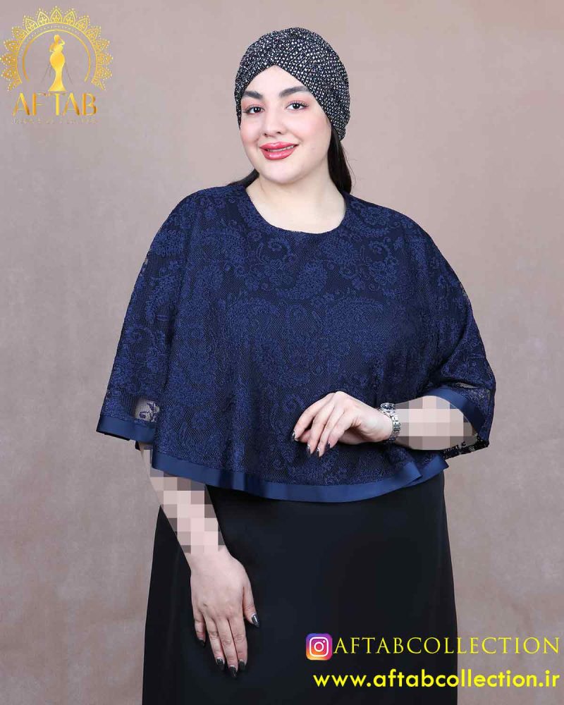 شومیز پانچ گیپور نواردوزی سایزبزرگ