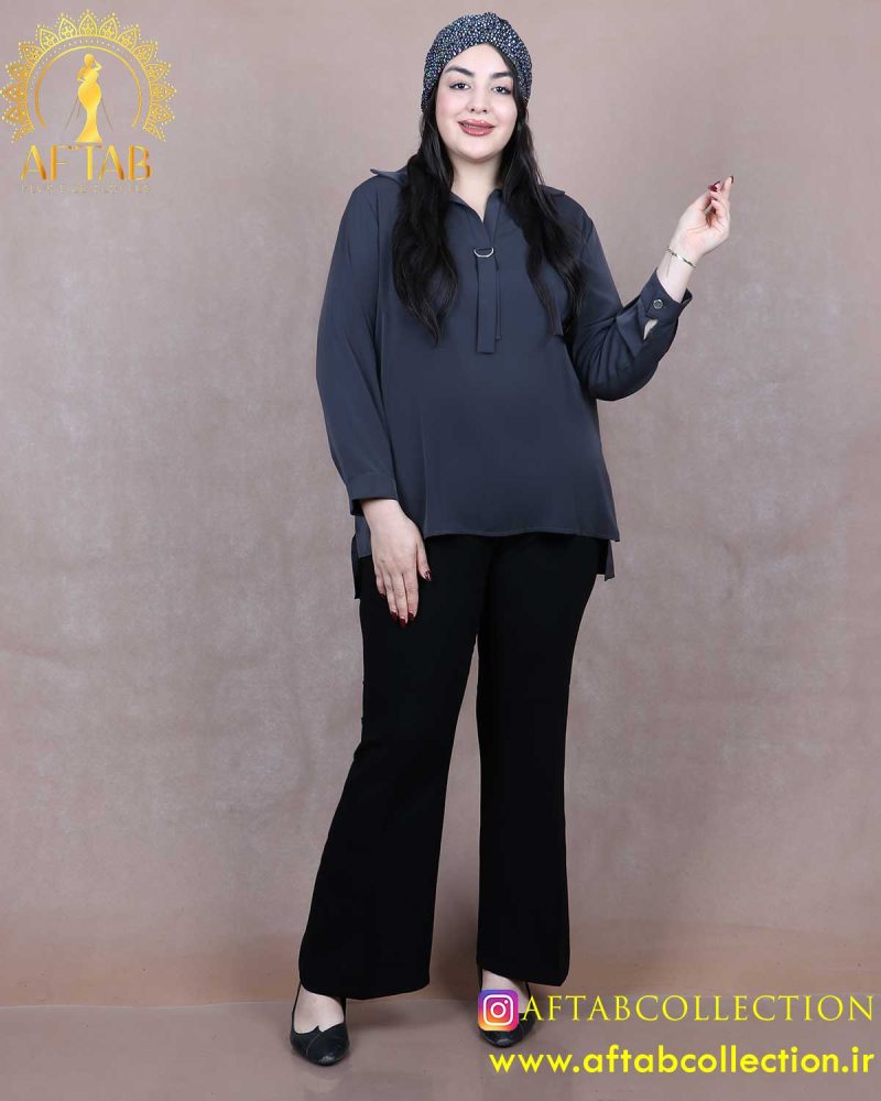 شومیز کراواتی سگکدار سایزبزرگ