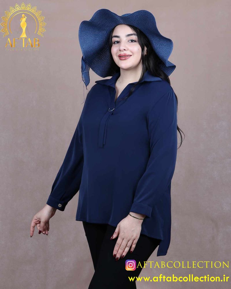 شومیز کراواتی سگکدار سایزبزرگ