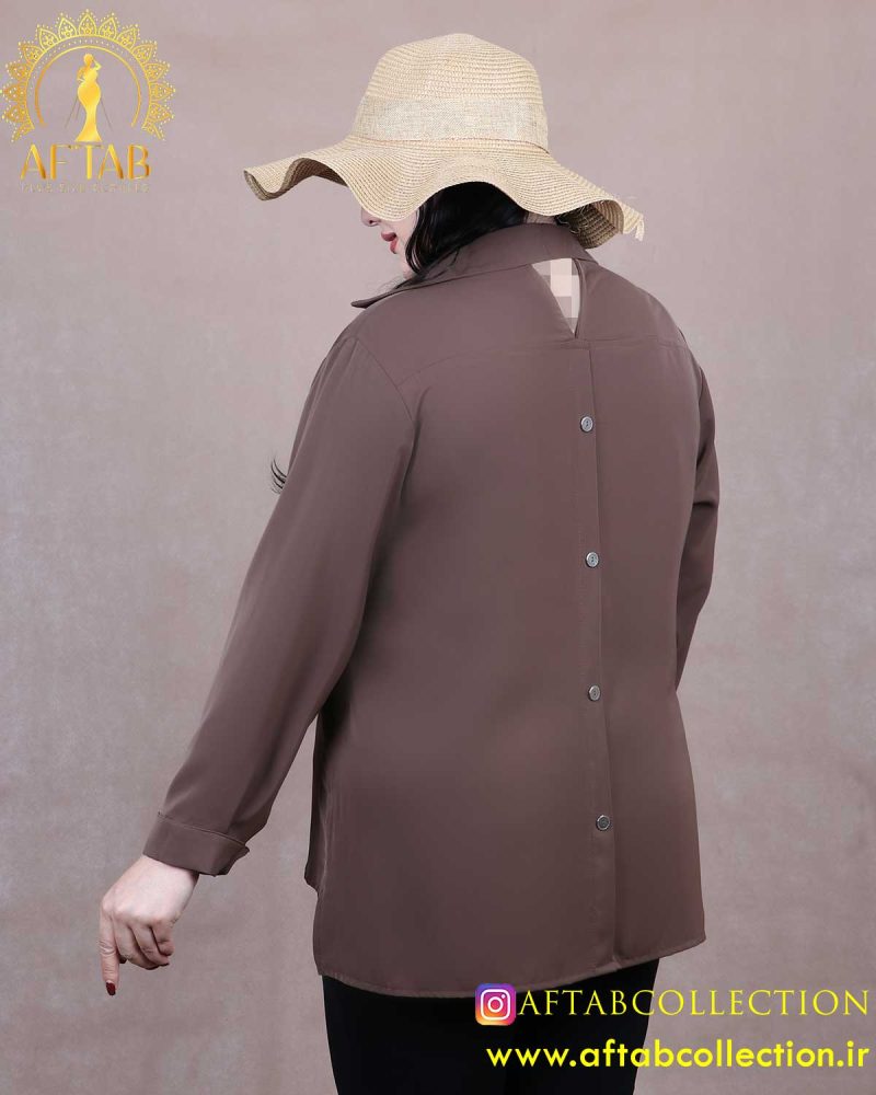 شومیز کراواتی سگکدار سایزبزرگ