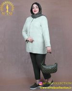 مانتو مراکشی یقه گرد سایزبزرگ