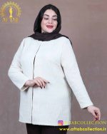 مانتو مراکشی یقه گرد سایزبزرگ