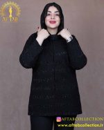 مانتو مراکشی یقه گرد سایزبزرگ