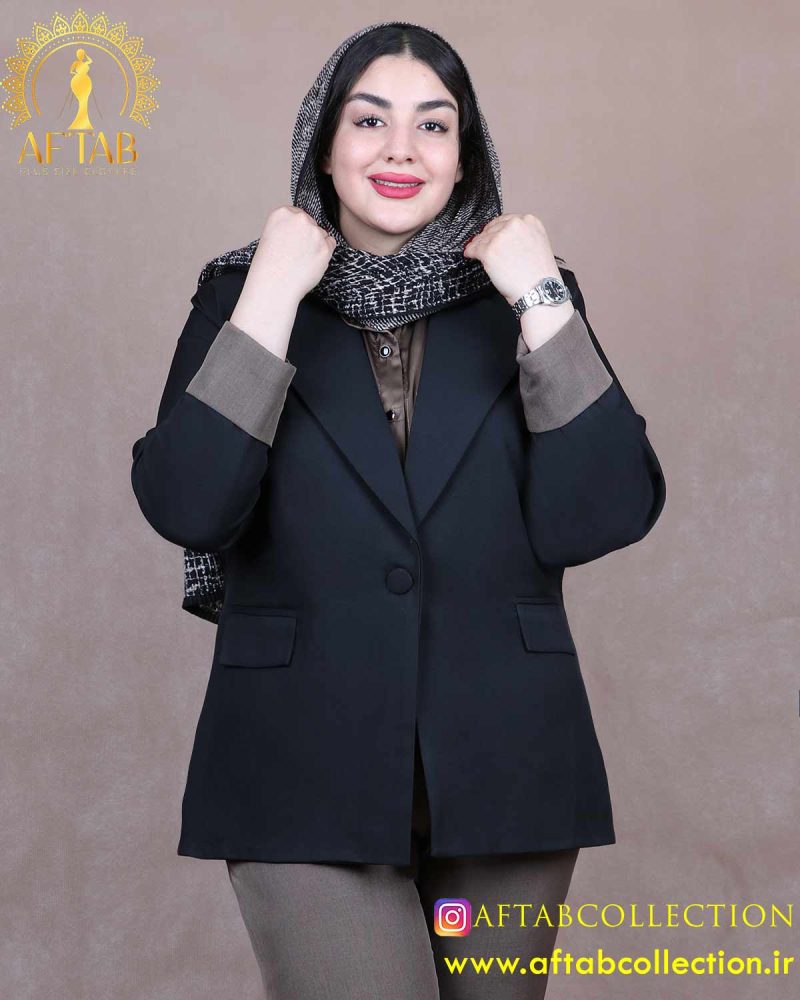 کت و شلوار ترکیبی بزیاق سایزبزرگ
