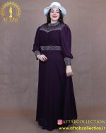 پیراهن مجلسی برش دالبری سایزبزرگ