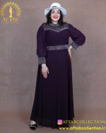 پیراهن مجلسی برش دالبری سایزبزرگ