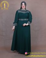 پیراهن مجلسی برش دالبری سایزبزرگ