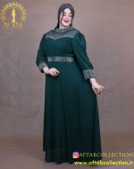 پیراهن مجلسی برش دالبری سایزبزرگ