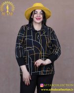 شومیز طرحدار مچ پلیسه سایزبزرگ