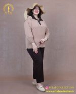 شومیز ساده مچ پلیسه سایزبزرگ