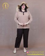 شومیز ساده مچ پلیسه سایزبزرگ