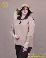 شومیز ساده مچ پلیسه سایزبزرگ