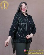 شومیز طرحدار مچ پلیسه سایزبزرگ