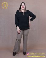 شومیز ساده مچ پلیسه سایزبزرگ