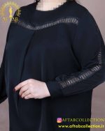 شومیز جلو پیله خرجکار گیپور سایزبزرگ
