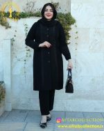 مانتو کریشه خرجکار بیزو نگینی سایزبزرگ
