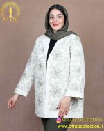 مانتو یقه انگلیسی قیطون دوزی سایزبزرگ
