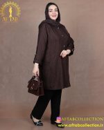 مانتو لوئیز آستین رگلان سایزبزرگ