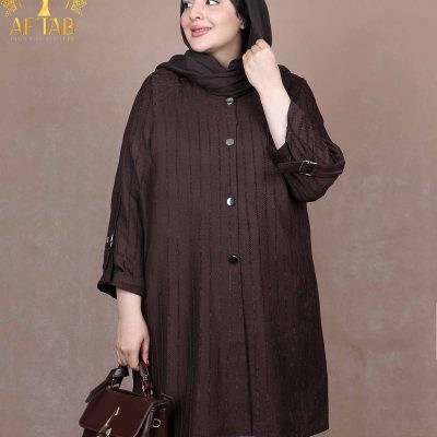 مانتو لوئیز آستین رگلان سایزبزرگ