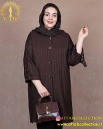 مانتو لوئیز آستین رگلان سایزبزرگ