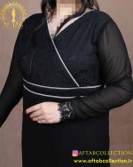 پیراهن مجلسی دانتل حریر سایزبزرگ