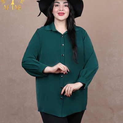 شومیز الیزا جلو دکمه سایزبزرگ