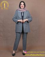 کت بزیاق یقه بلیزر سایزبزرگ