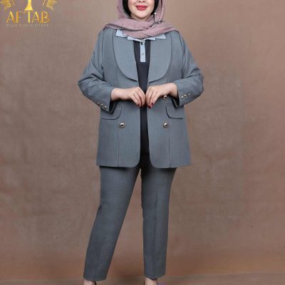 کت بزیاق یقه بلیزر سایزبزرگ