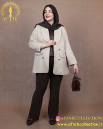 کت بزیاق یقه بلیزر سایزبزرگ