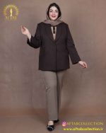 مانتو مازراتی یقه آرشال سایزبزرگ