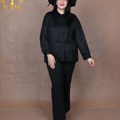 شومیز زارا ژاکارد سایزبزرگ