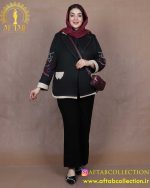 مانتو مازراتی گلدوزی زنجیر سایزبزرگ