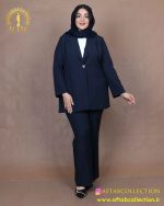 کت و شلوار یقه انگلیسی بزیاق سایزبزرگ
