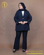 کت و شلوار یقه انگلیسی بزیاق سایزبزرگ