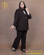 کت و شلوار یقه انگلیسی بزیاق سایزبزرگ