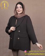 کت بزیاق یقه بلیزر سایزبزرگ