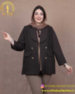 کت بزیاق یقه بلیزر سایزبزرگ