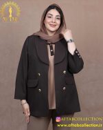 کت بزیاق یقه بلیزر سایزبزرگ