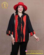 شومیز الیزا جلو طرحدار سایزبزرگ