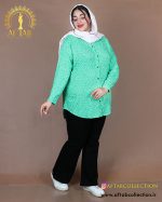 مانتو نخی طرحدار سایزبزرگ