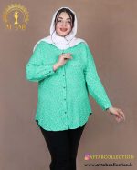مانتو نخی طرحدار سایزبزرگ