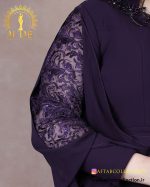 پیراهن مجلسی یقه ایستاده سایزبزرگ