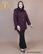 مانتو بزیاق 2 دکمه سایزبزرگ