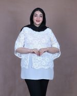 شومیز جلو دانتل سایزبزرگ