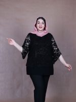 شومیز جلو دانتل سایزبزرگ