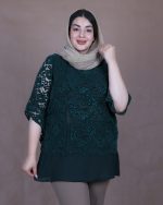 شومیز جلو دانتل سایزبزرگ