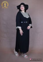مانتو کفتان نخی سوزندوزی سایزبزرگ