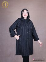 مانتو لوئیز ریش آستین سگک سایزبزرگ