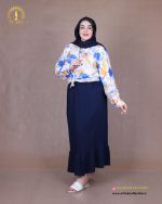 دامن لنین پایین چین سایزبزرگ